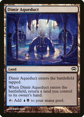 Dimir Aqueduct card from Planechase 2012