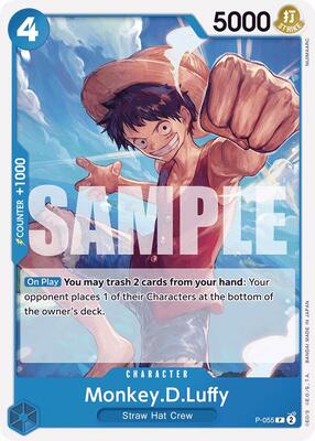 Monkey.D.Luffy (P-055) (Reprint) card from Premium Booster -The Best-