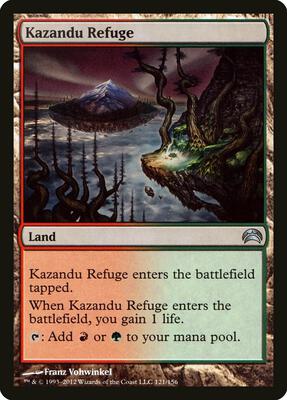 Kazandu Refuge card from Planechase 2012