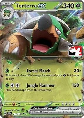 Torterra ex - 012/162 card from Prize Pack Series Cards