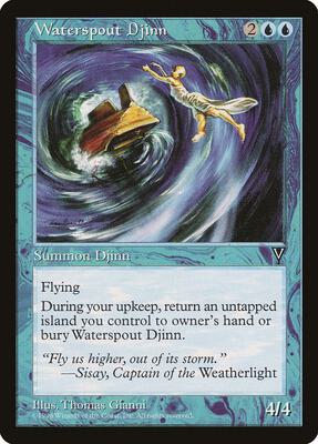 Waterspout Djinn card from Visions