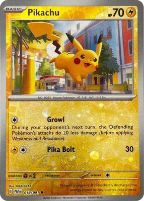 Pikachu - 018/091 (Reverse Cosmos Holo) card from Miscellaneous Cards & Products