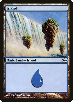 Island (138) card from Planechase 2012