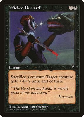 Wicked Reward card from Visions