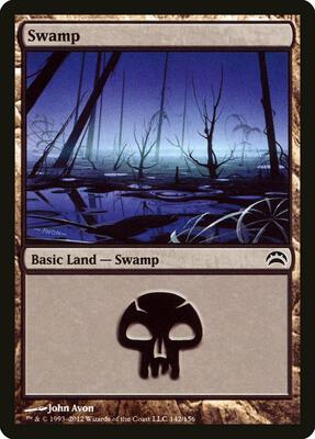 Swamp (142) card from Planechase 2012