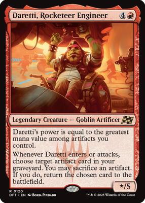 Daretti, Rocketeer Engineer card from Aetherdrift