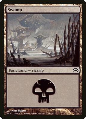 Swamp (143) card from Planechase 2012