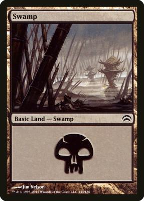 Swamp (144) card from Planechase 2012
