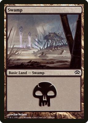 Swamp (145) card from Planechase 2012