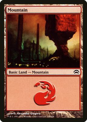 Mountain (149) card from Planechase 2012