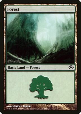 Forest (156) card from Planechase 2012