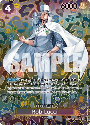 Rob Lucci (SP) card from Emperors in the New World