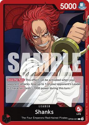 Shanks (001) card from Emperors in the New World