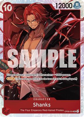 Shanks (004) card from Emperors in the New World