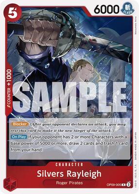 Silvers Rayleigh card from Emperors in the New World