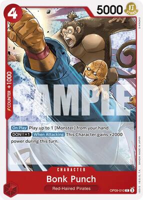 Bonk Punch card from Emperors in the New World