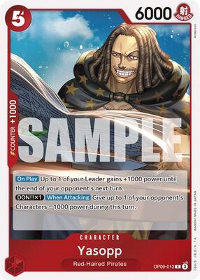 Yasopp card from Emperors in the New World