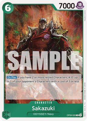 Sakazuki card from Emperors in the New World