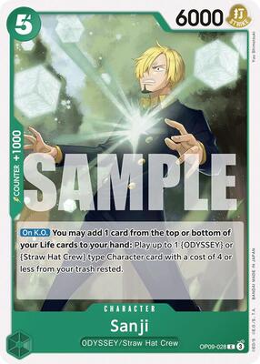 Sanji (028) card from Emperors in the New World