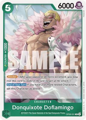 Donquixote Doflamingo card from Emperors in the New World