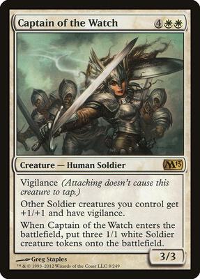 Captain of the Watch card from Magic 2013 (M13)