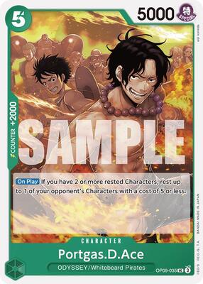 Portgas.D.Ace card from Emperors in the New World
