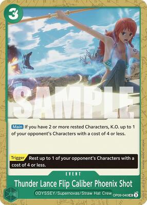 Thunder Lance Flip Caliber Phoenix Shot card from Emperors in the New World