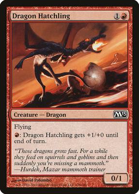 Dragon Hatchling card from Magic 2013 (M13)