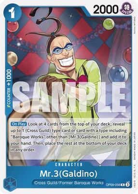 Mr.3(Galdino) card from Emperors in the New World