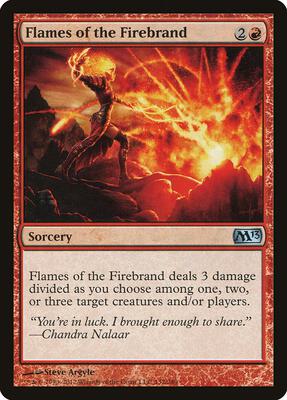 Flames of the Firebrand card from Magic 2013 (M13)