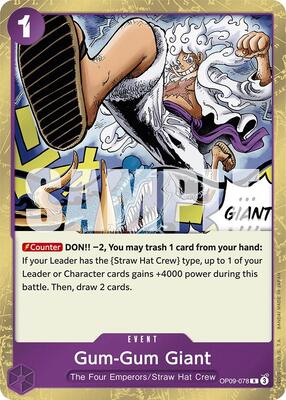 Gum-Gum Giant card from Emperors in the New World