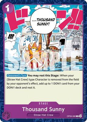 Thousand Sunny card from Emperors in the New World