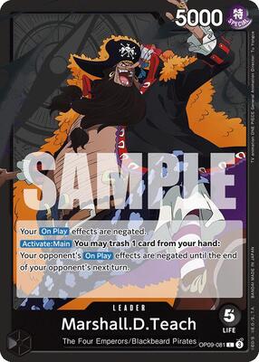 Marshall.D.Teach (081) card from Emperors in the New World