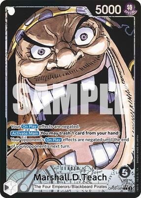 Marshall.D.Teach (081) (Parallel) card from Emperors in the New World