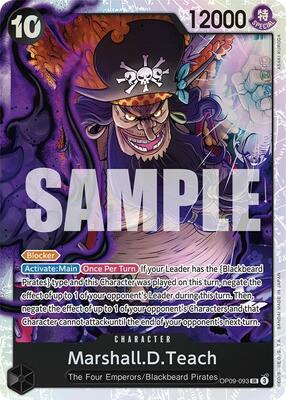 Marshall.D.Teach (093) card from Emperors in the New World