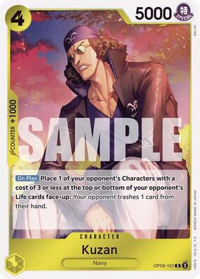 Kuzan card from Emperors in the New World