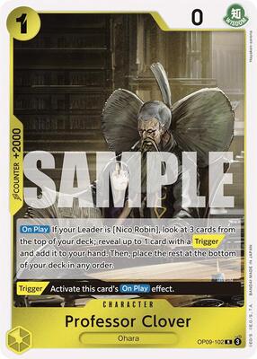 Professor Clover card from Emperors in the New World