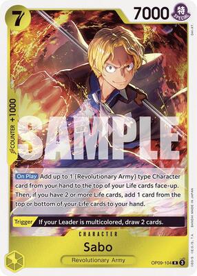 Sabo (104) card from Emperors in the New World