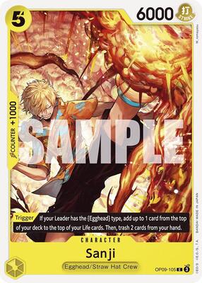 Sanji (105) card from Emperors in the New World
