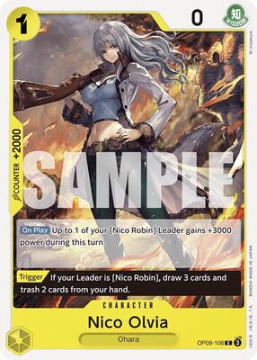 Nico Olvia card from Emperors in the New World