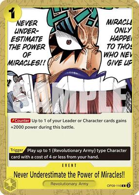 Never Underestimate the Power of Miracles!! card from Emperors in the New World