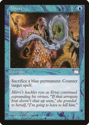 Abjure card from Weatherlight