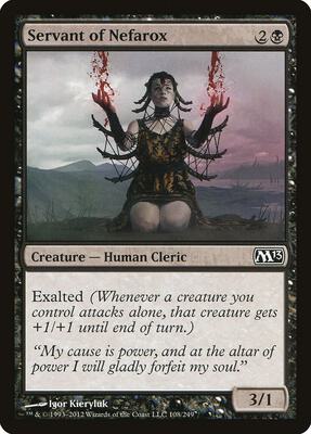 Servant of Nefarox card from Magic 2013 (M13)
