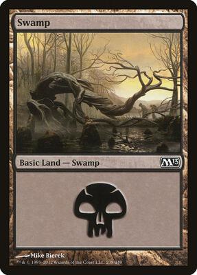 Swamp (238) card from Magic 2013 (M13)