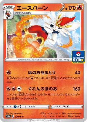 Cinderace - 022/S-P card from S-P: Sword & Shield Promos