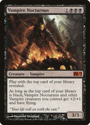 Vampire Nocturnus card from Magic 2013 (M13)