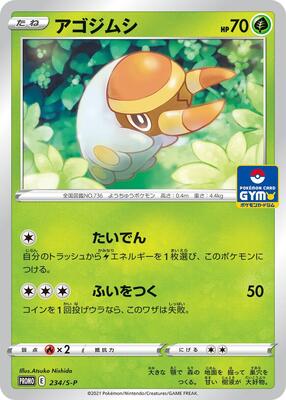 Grubbin - 234/S-P card from S-P: Sword & Shield Promos