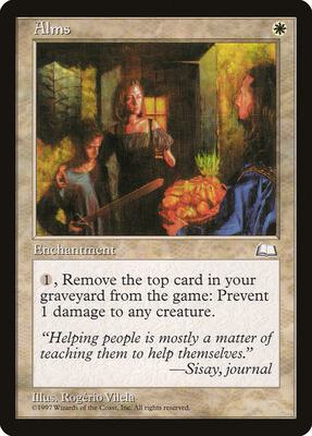Alms card from Weatherlight