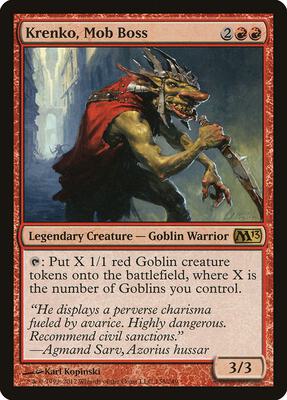 Krenko, Mob Boss card from Magic 2013 (M13)