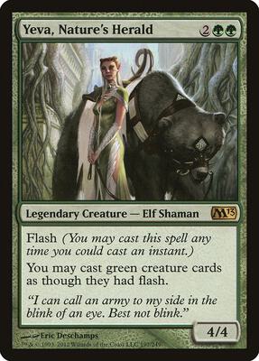 Yeva, Nature's Herald card from Magic 2013 (M13)